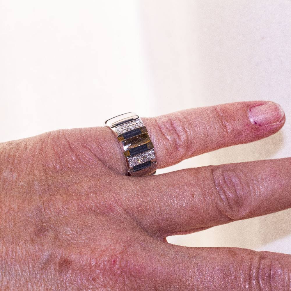 Bague CHAUMET CLASS ONE Collection en or blanc et diamants - Image 4