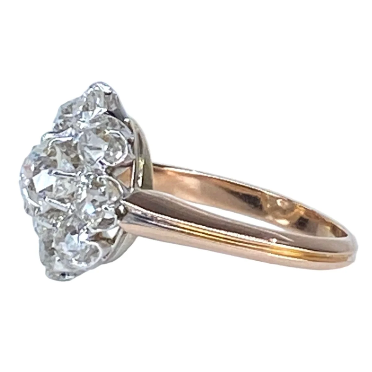 Bague marguerite en or 18 carats et diamants - Image 3