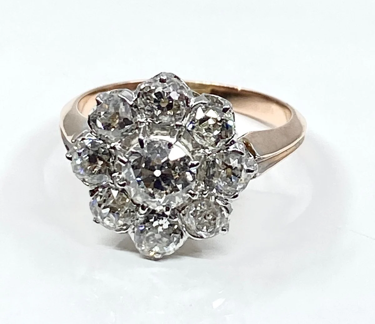 Bague marguerite en or 18 carats et diamants - Image 5