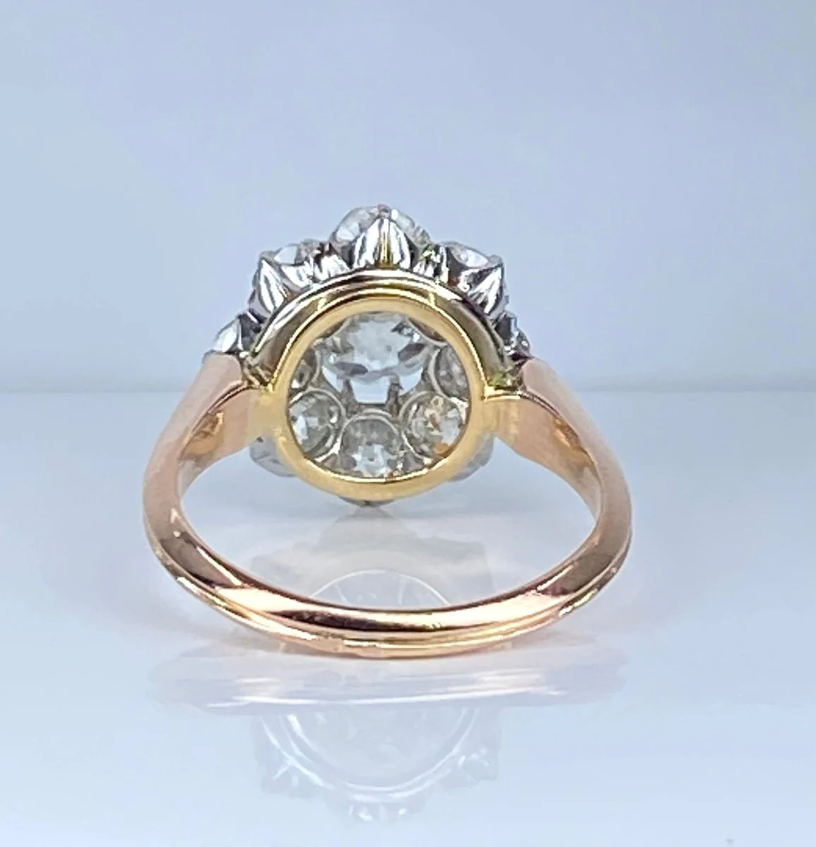 Bague marguerite en or 18 carats et diamants - Image 8