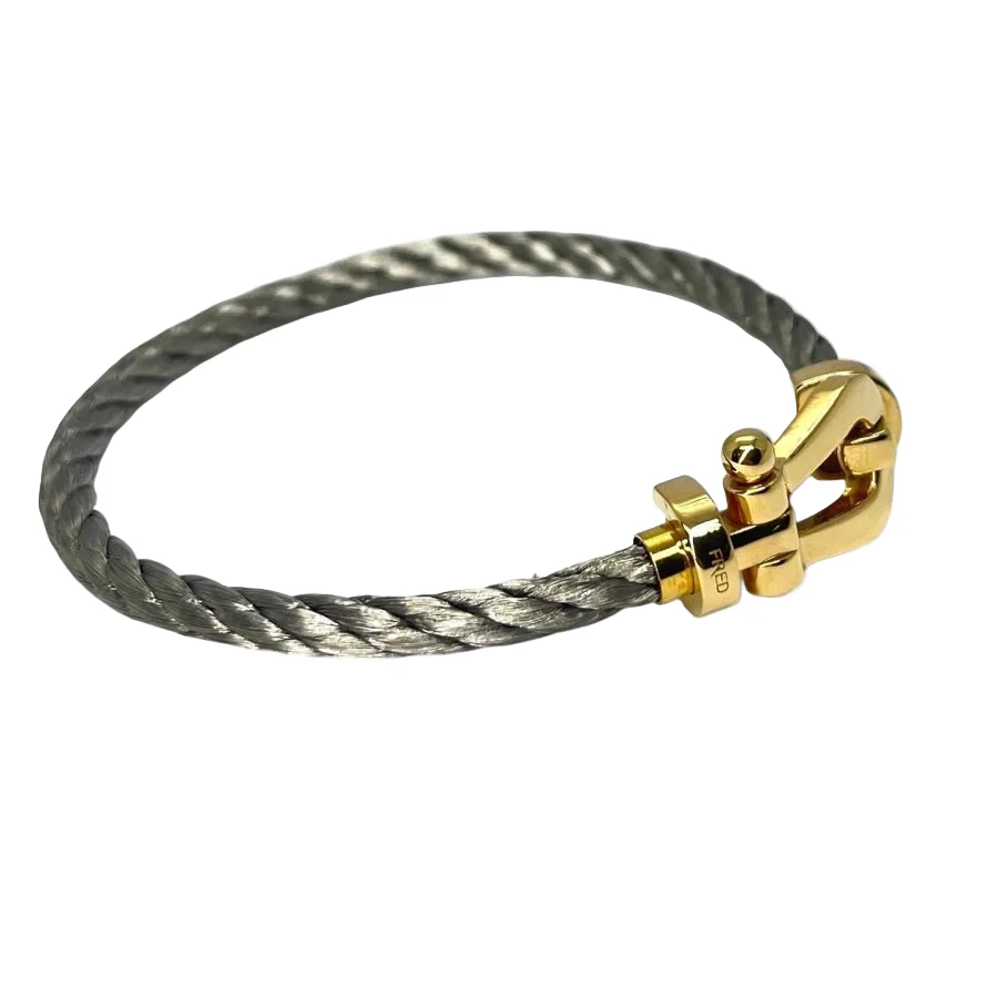 Bracelet Souple FRED "Force 10" en or jaune - Image 2
