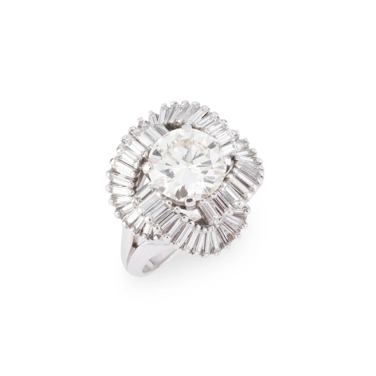 Bague BOUCHERON solitaire en platine et diamants - Image 4