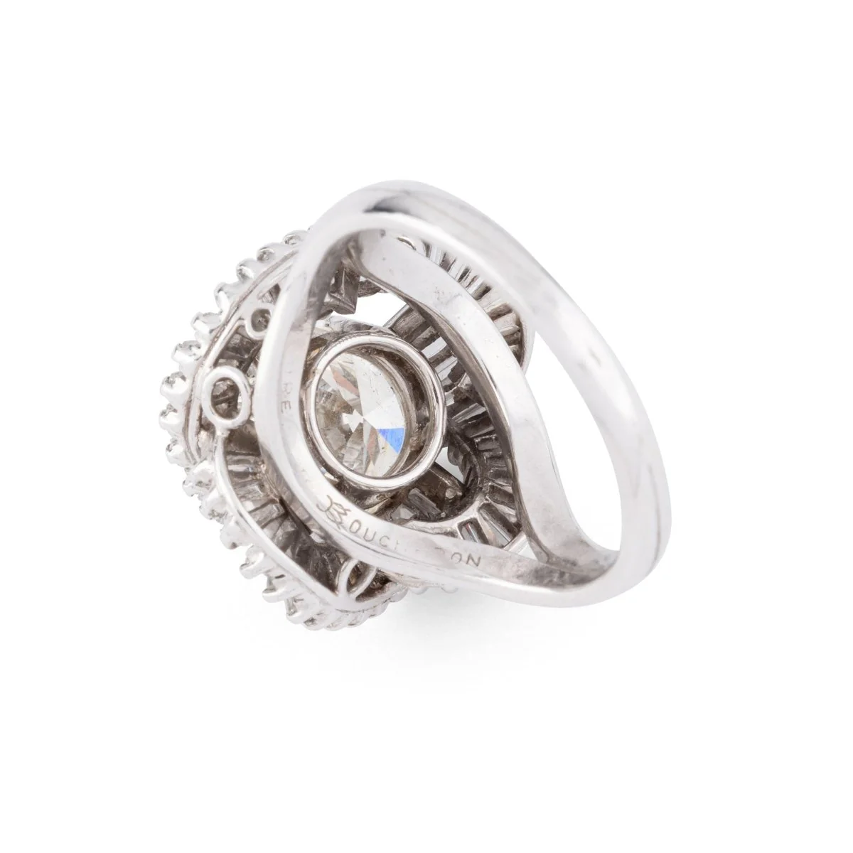 Bague BOUCHERON solitaire en platine et diamants - Image 5