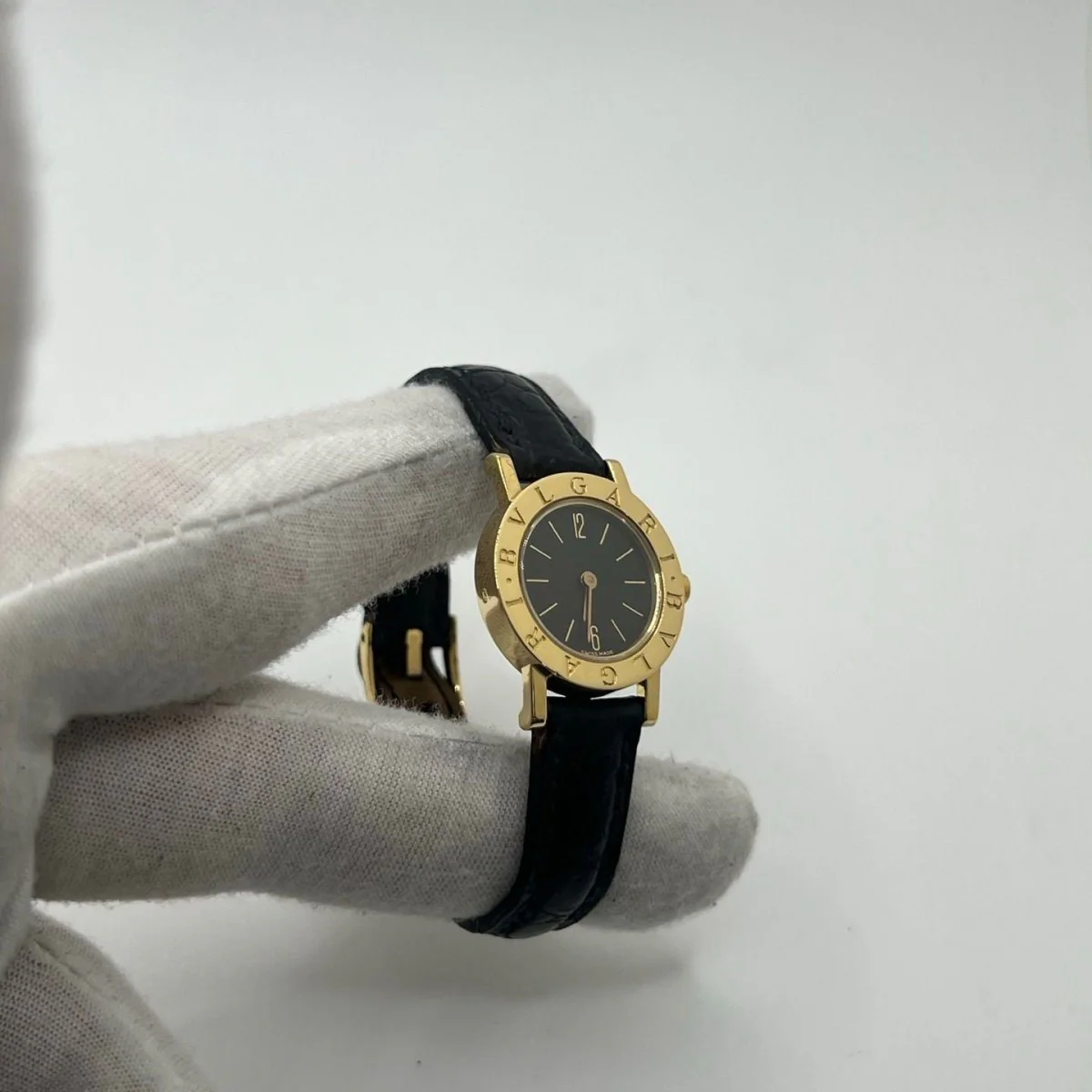 Montre BULGARI "Bulgari Lady" en or jaune et cuir - Image 6