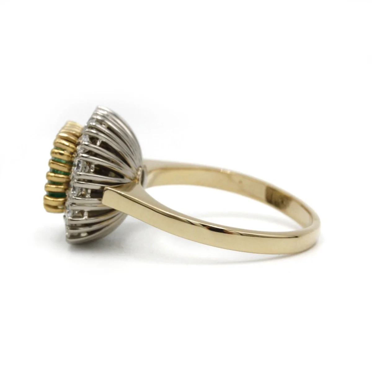 Bague - Or, Emeraude & Diamants - Image 3