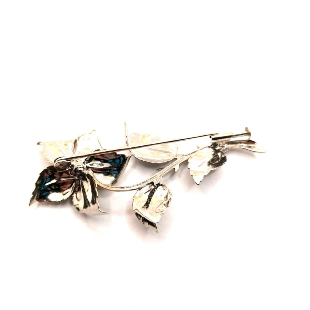 Broche Fleur or blanc - Image 2