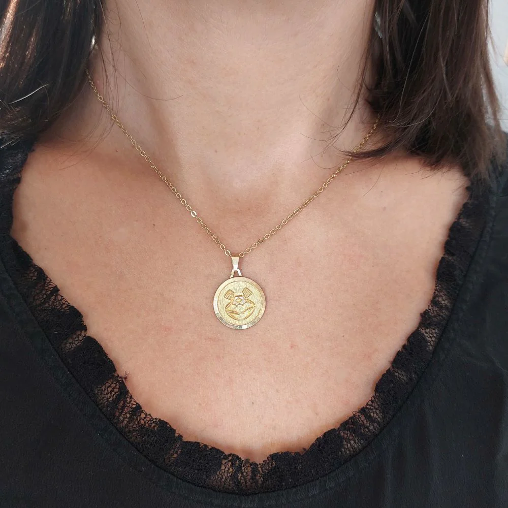 Médaille du signe du Zodiaque "Cancer" or 18k - Image 2
