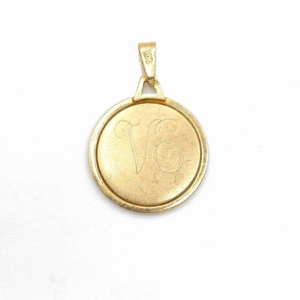 Médaille du signe du Zodiaque "Cancer" or 18k - Image 4