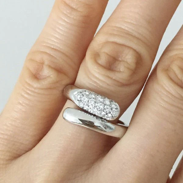 Bague BVLGARI modèle Astrea en or blanc 18K et diamants - Image 12