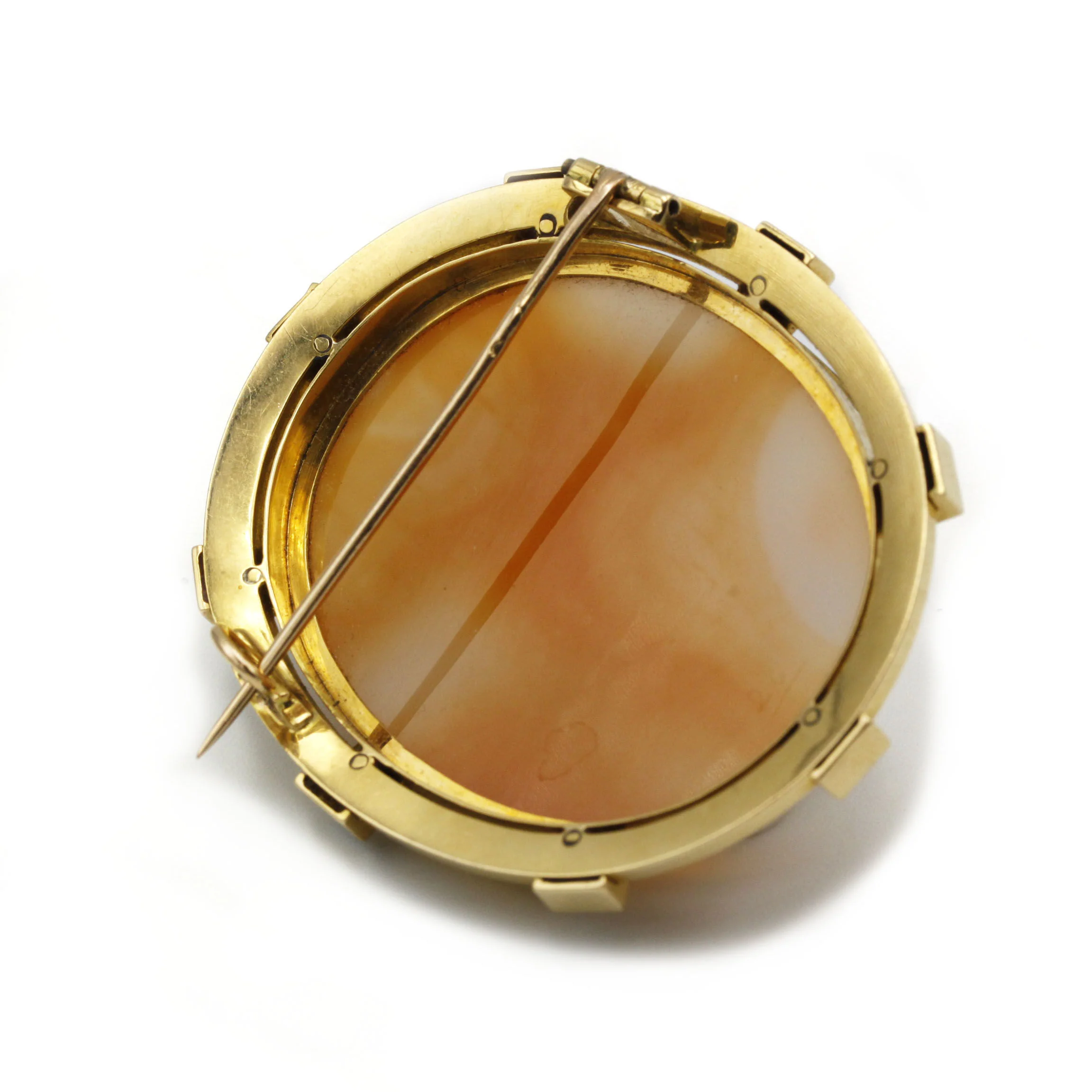 Broche - Or, Camée Sardonyx & Perles - Image 2