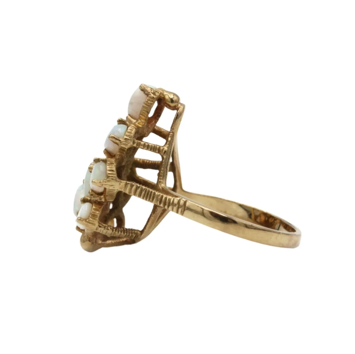 Bague - Or jaune& Opales - Image 2