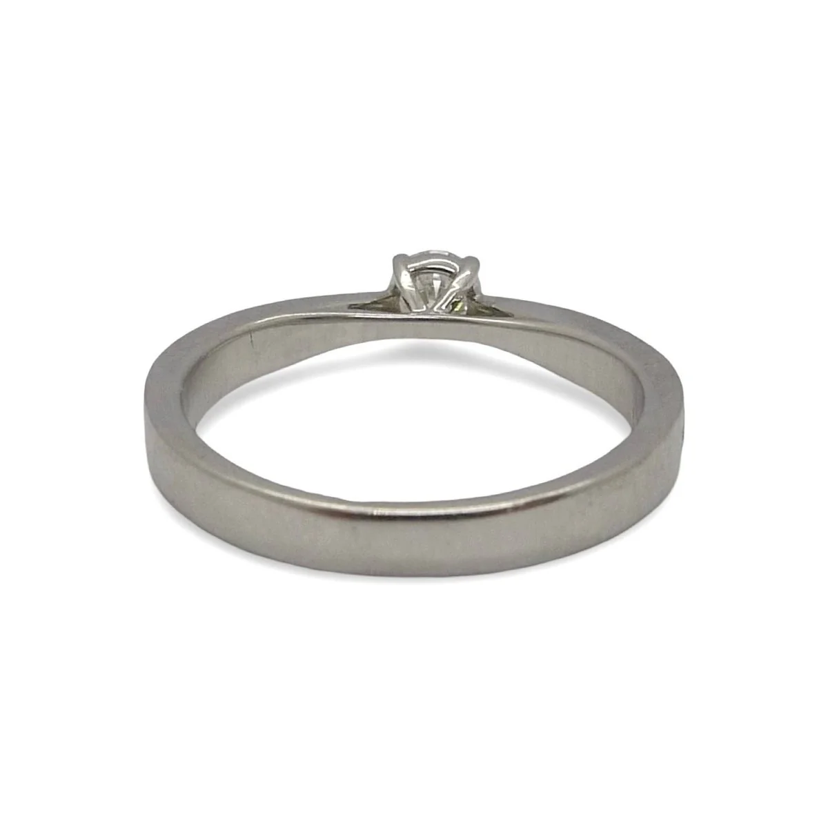 Bague or blanc et diamants 0,53 ct - Image 5