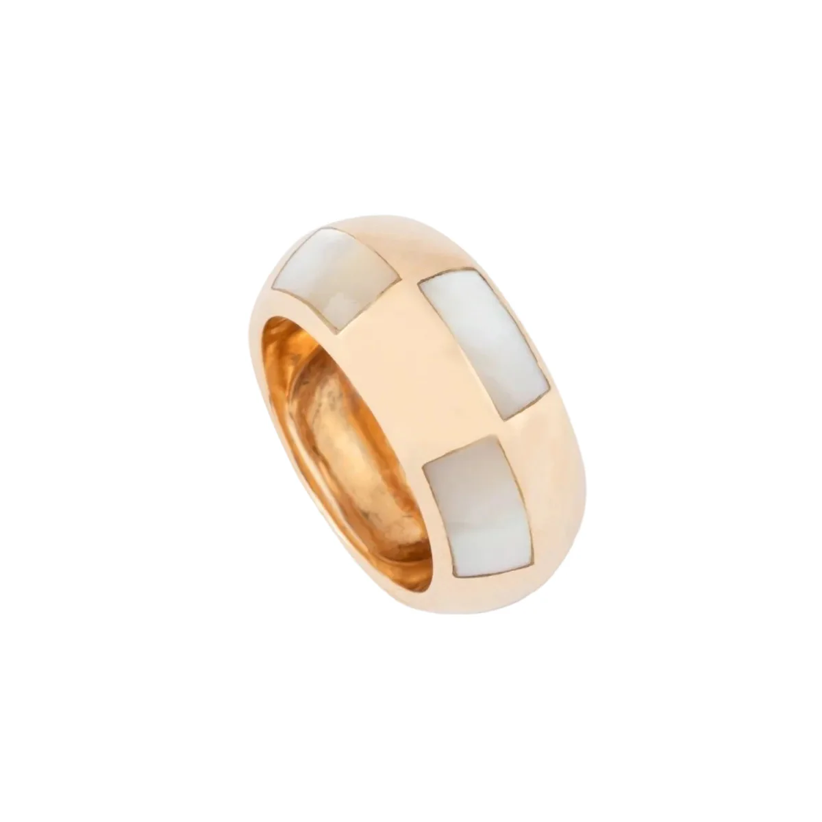 Bague Bandeau MAUBOUSSIN en or jaune et nacre - Image 2