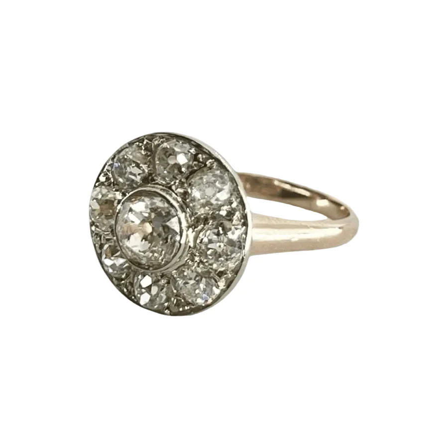 Bague Marguerite en or rose et diamants - Image 2