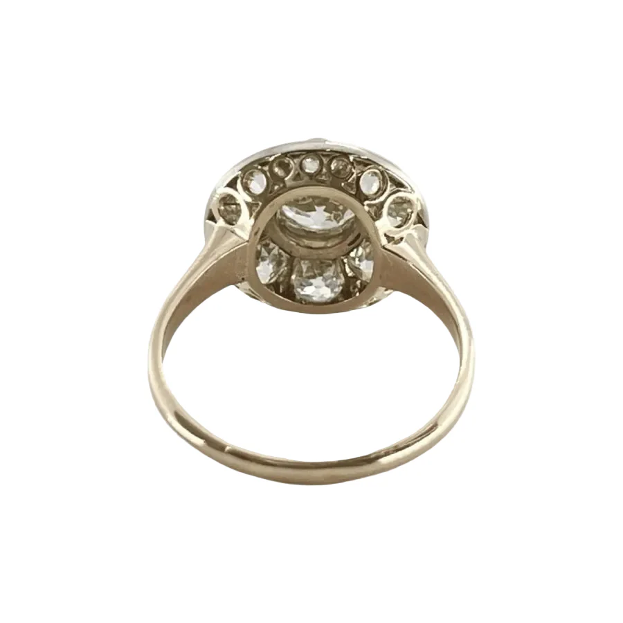 Bague Marguerite en or rose et diamants - Image 3
