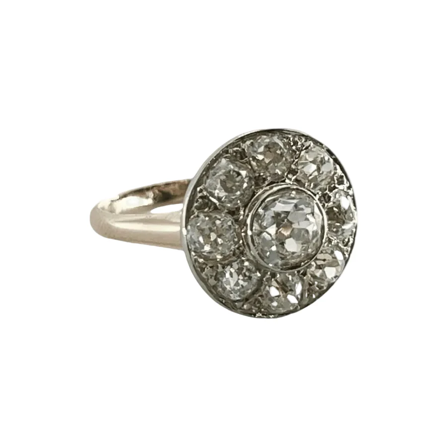 Bague Marguerite en or rose et diamants - Image 4