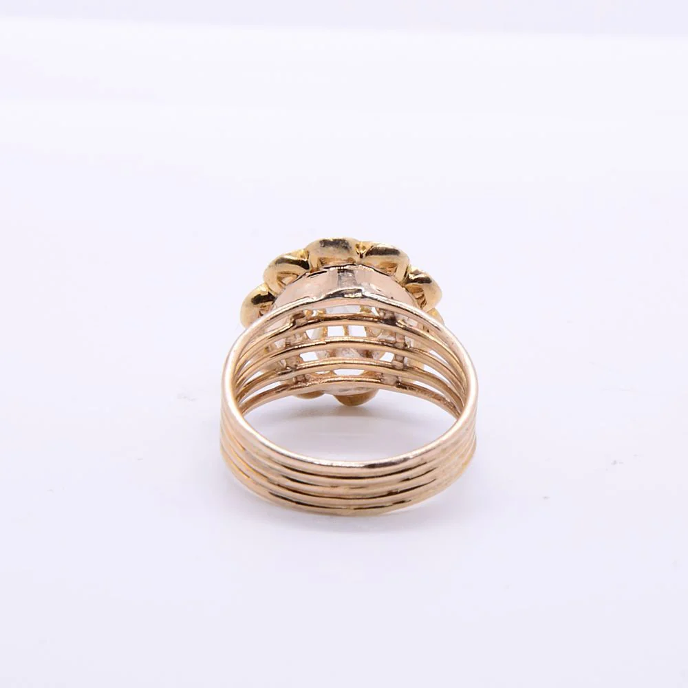Bague fleur Napoléon III en or jaune et diamants - Image 6