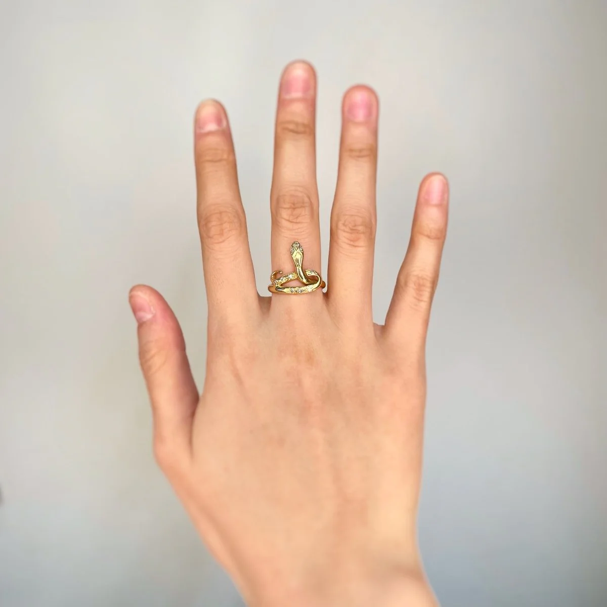 Bague Serpent - Or & Diamants - Image 4