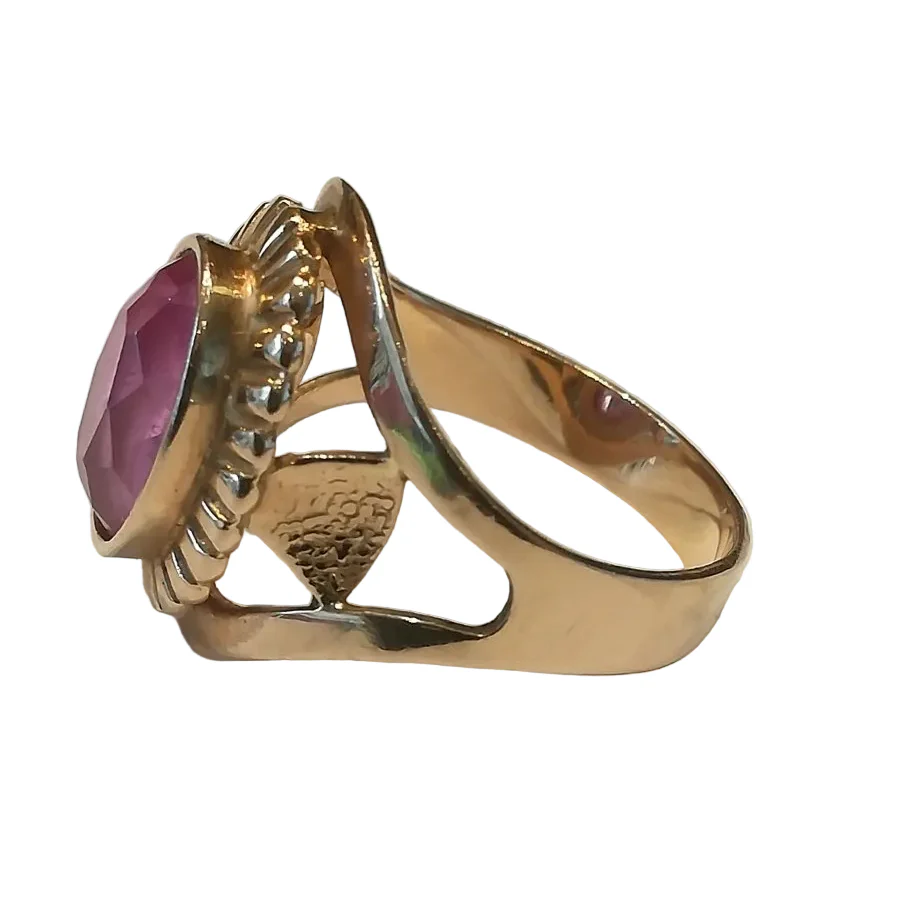 Bague Chevalière en or rose - Image 3