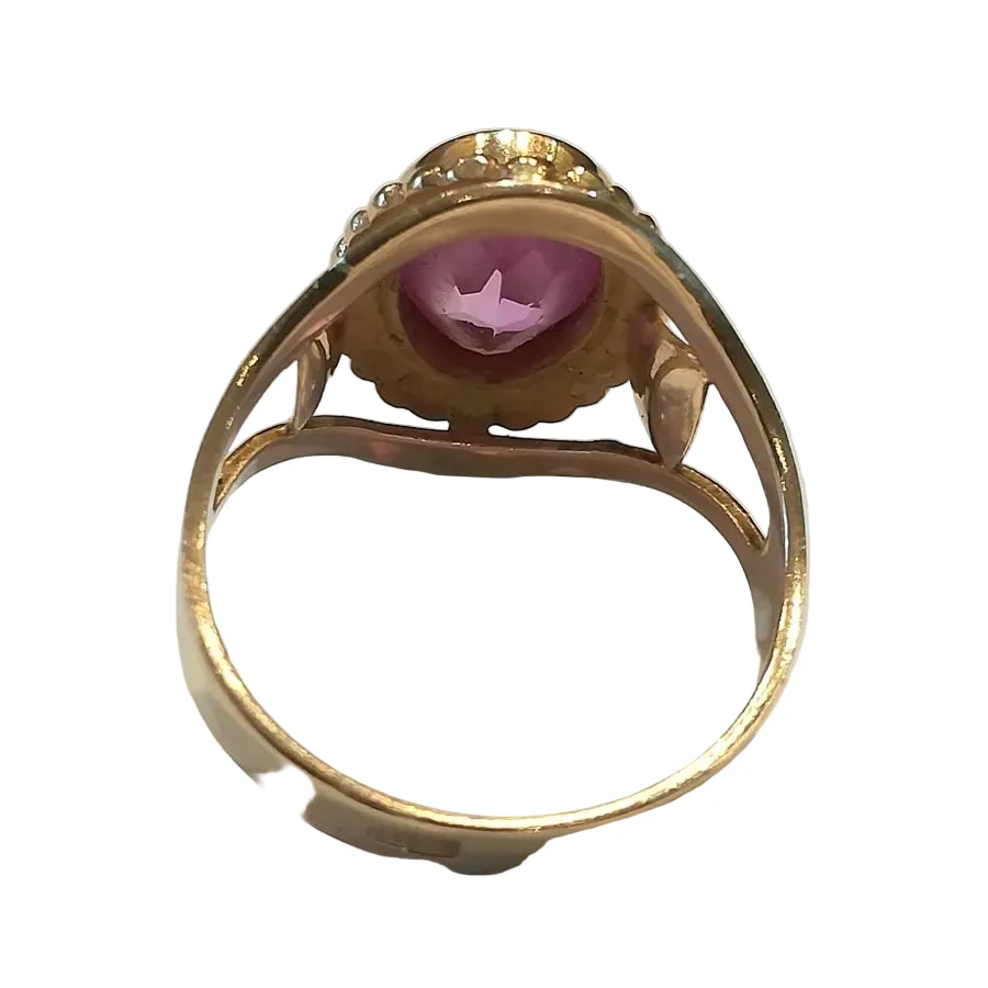 Bague Chevalière en or rose - Image 4