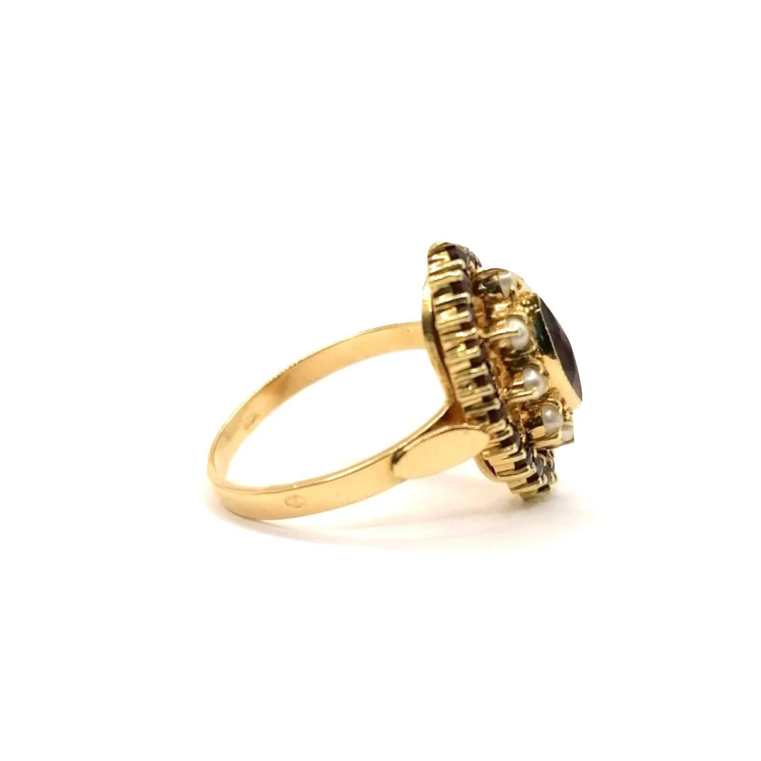 Bague grenats vintage - Image 10