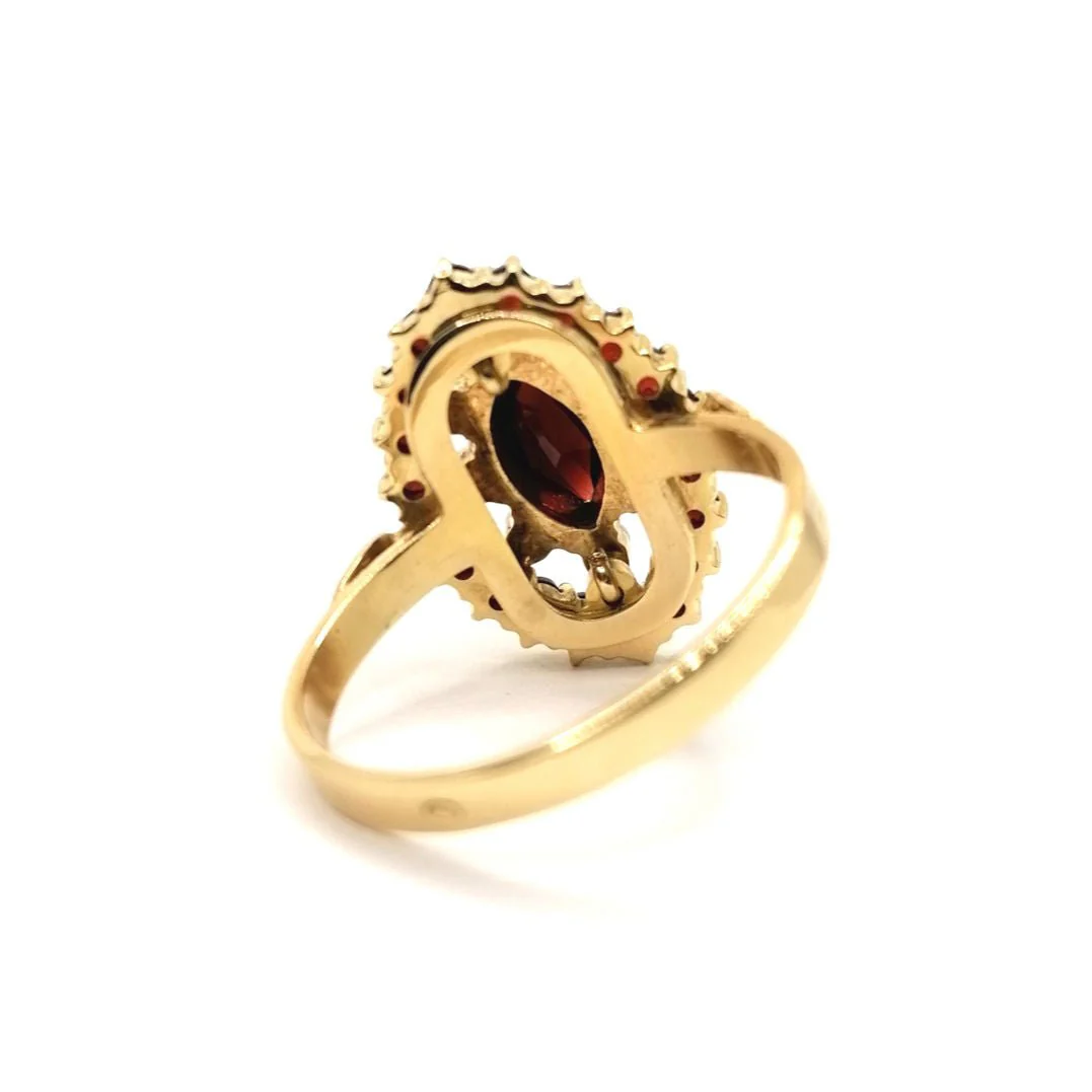Bague grenats vintage - Image 11