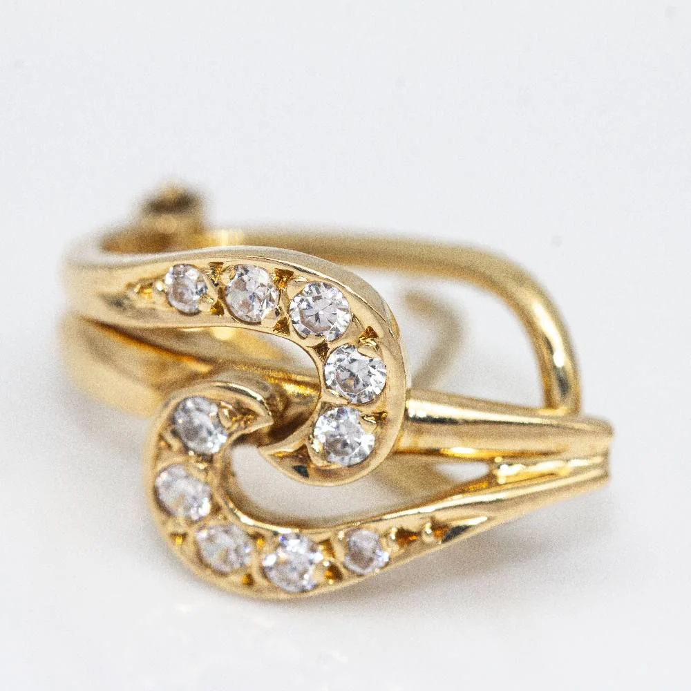 Original 1955 Boucles d'oreilles en or et diamants - Image 4