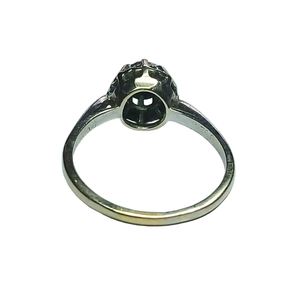 Bague Solitaire en or blanc et diamant - Image 4