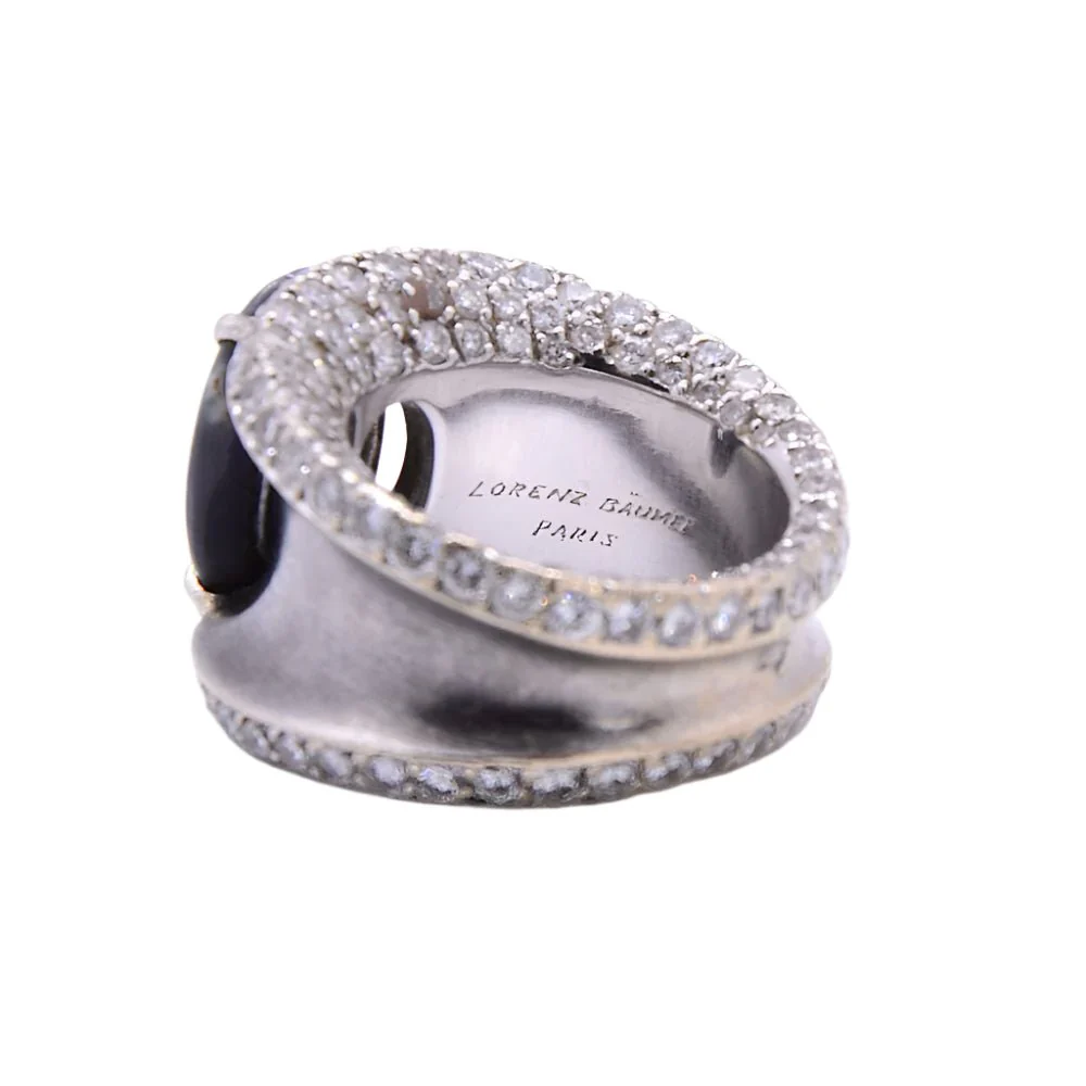 Bague Lorenz Baümer en argent, platine et opale - Image 3