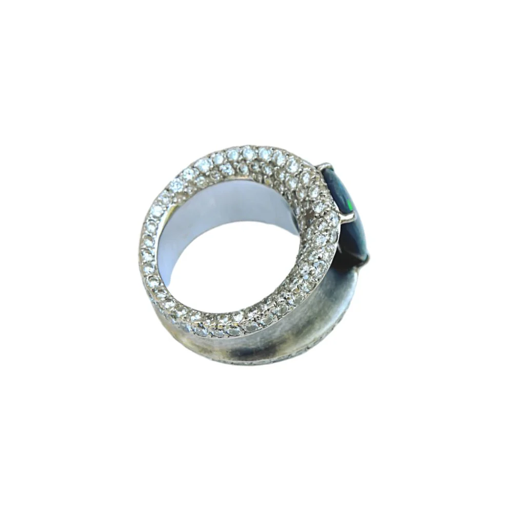 Bague Lorenz Baümer en argent, platine et opale - Image 8