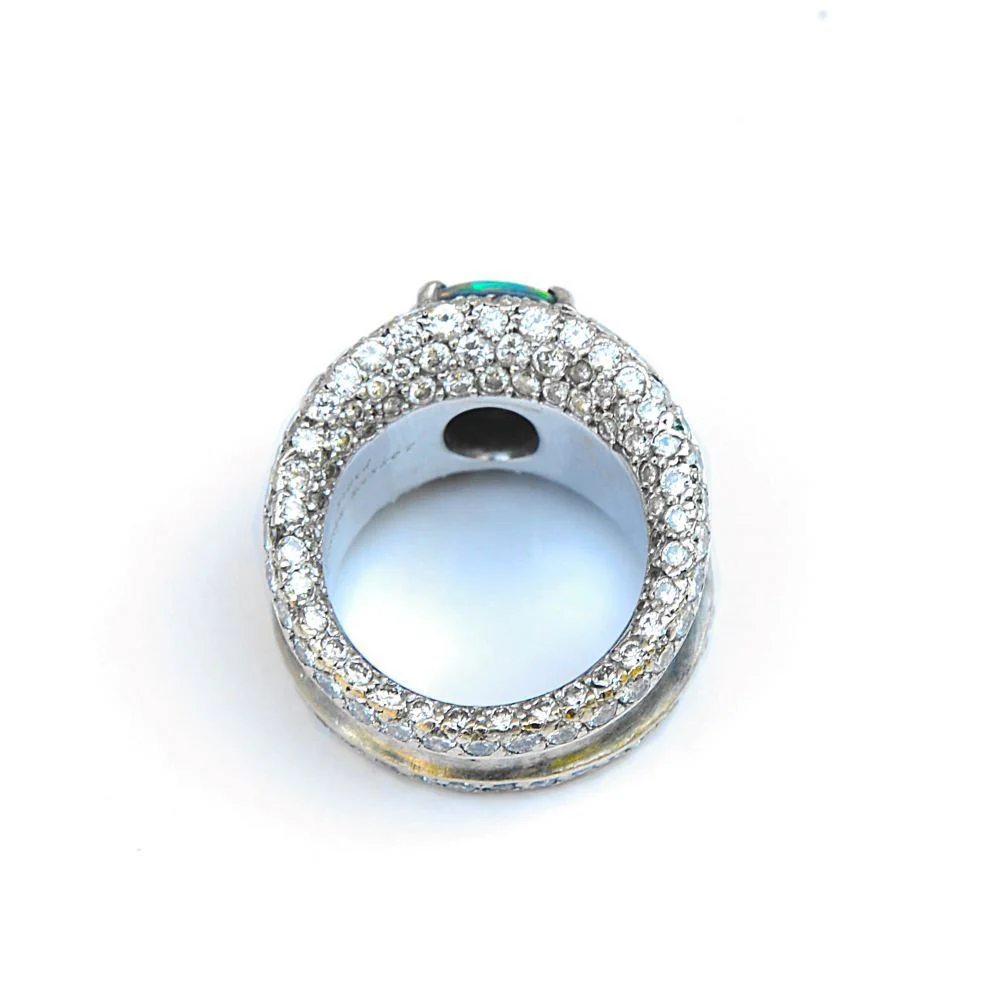 Bague Lorenz Baümer en argent, platine et opale - Image 9