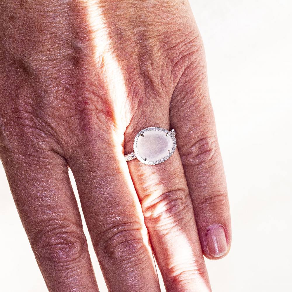 Bague MIMI LUNA en or blanc et diamants - Image 6