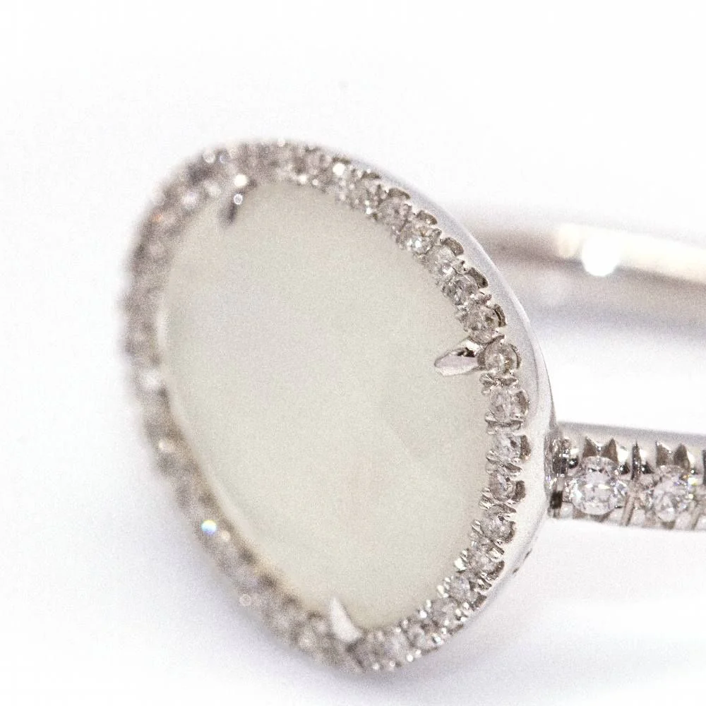 Bague MIMI LUNA en or blanc et diamants - Image 7