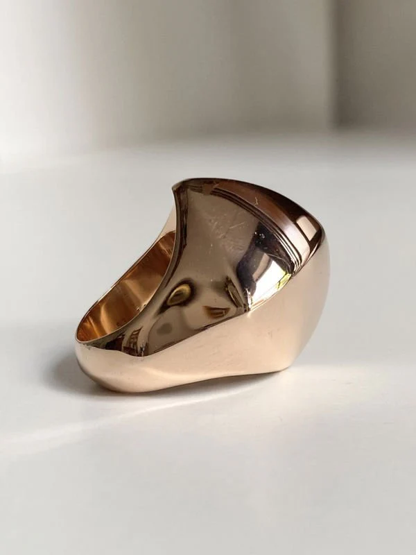 Bague HERMÈS "Collier de chien rock" en or rose 18k - Image 2