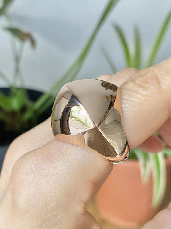 Bague HERMÈS "Collier de chien rock" en or rose 18k - Image 8