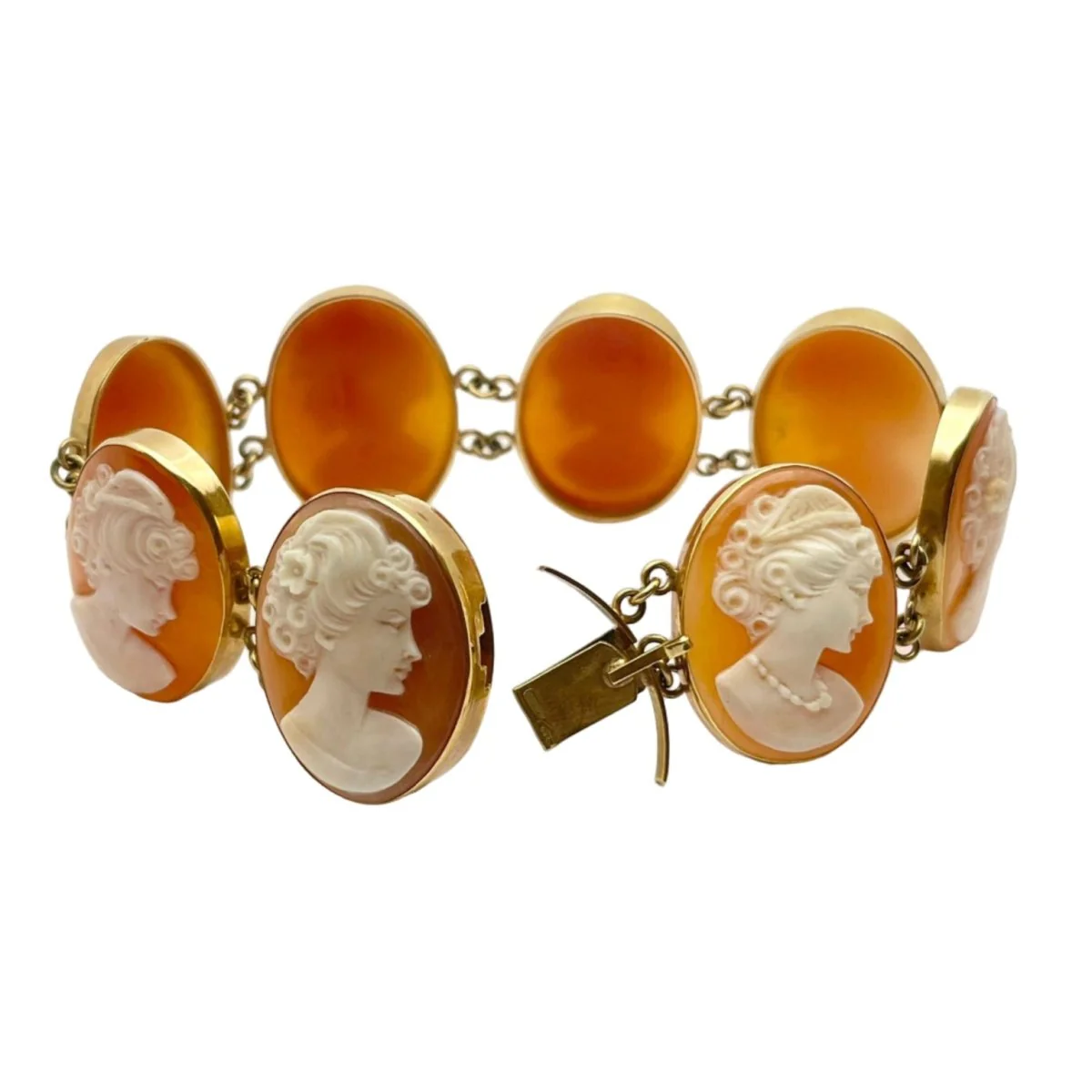 Bracelet camée en or jaune - Image 3