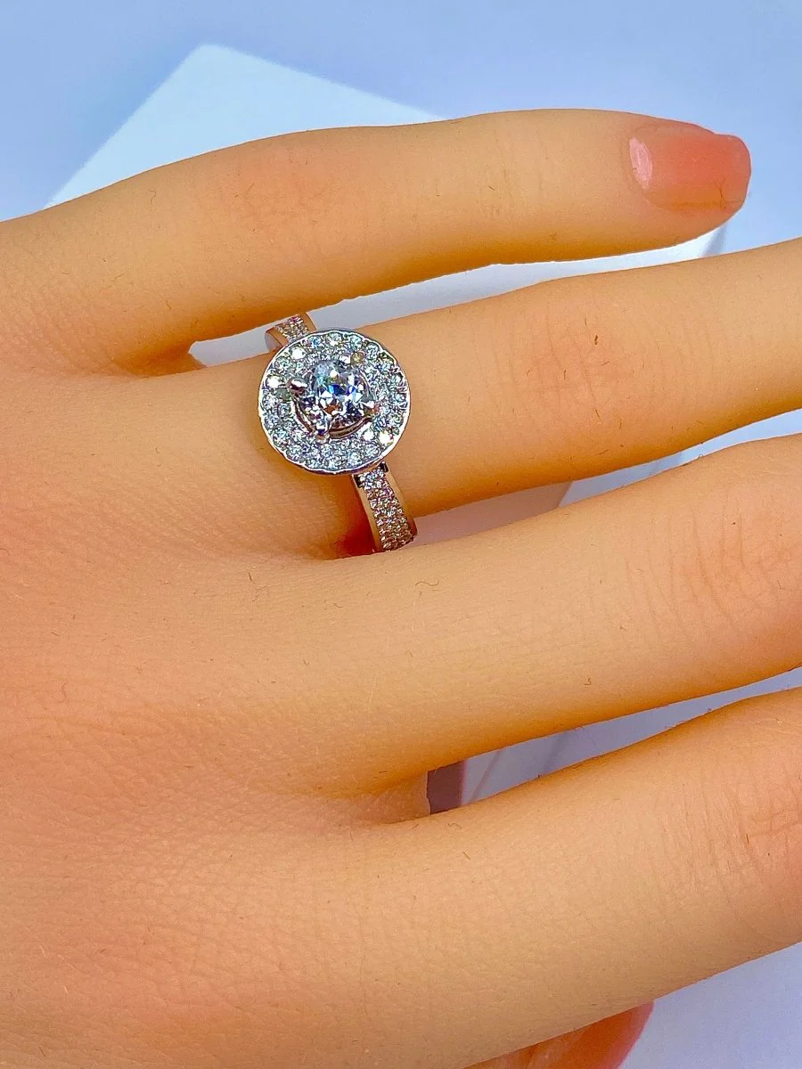 Bague en or blanc 18 carats en diamants - Image 10