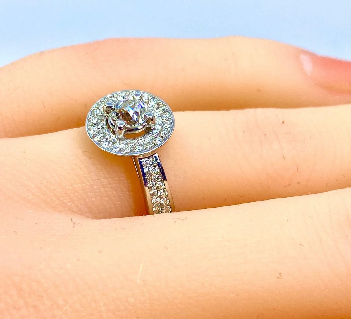 Bague en or blanc 18 carats en diamants - Image 2