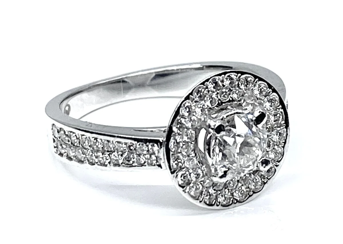Bague en or blanc 18 carats en diamants - Image 3