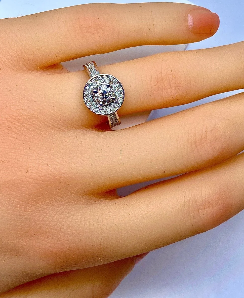 Bague en or blanc 18 carats en diamants - Image 4