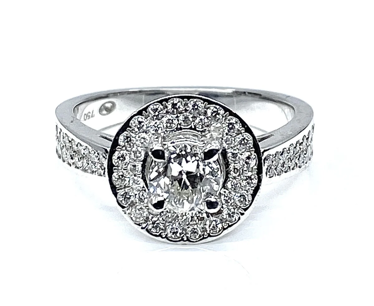 Bague en or blanc 18 carats en diamants - Image 5