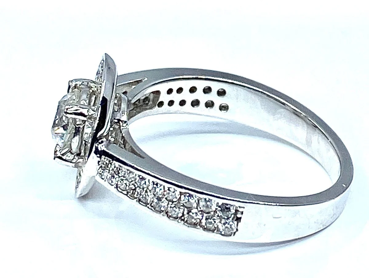 Bague en or blanc 18 carats en diamants - Image 7