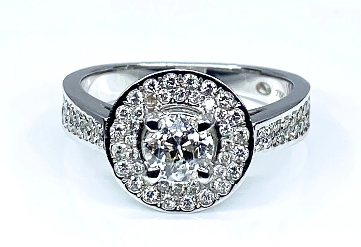 Bague en or blanc 18 carats en diamants - Image 9
