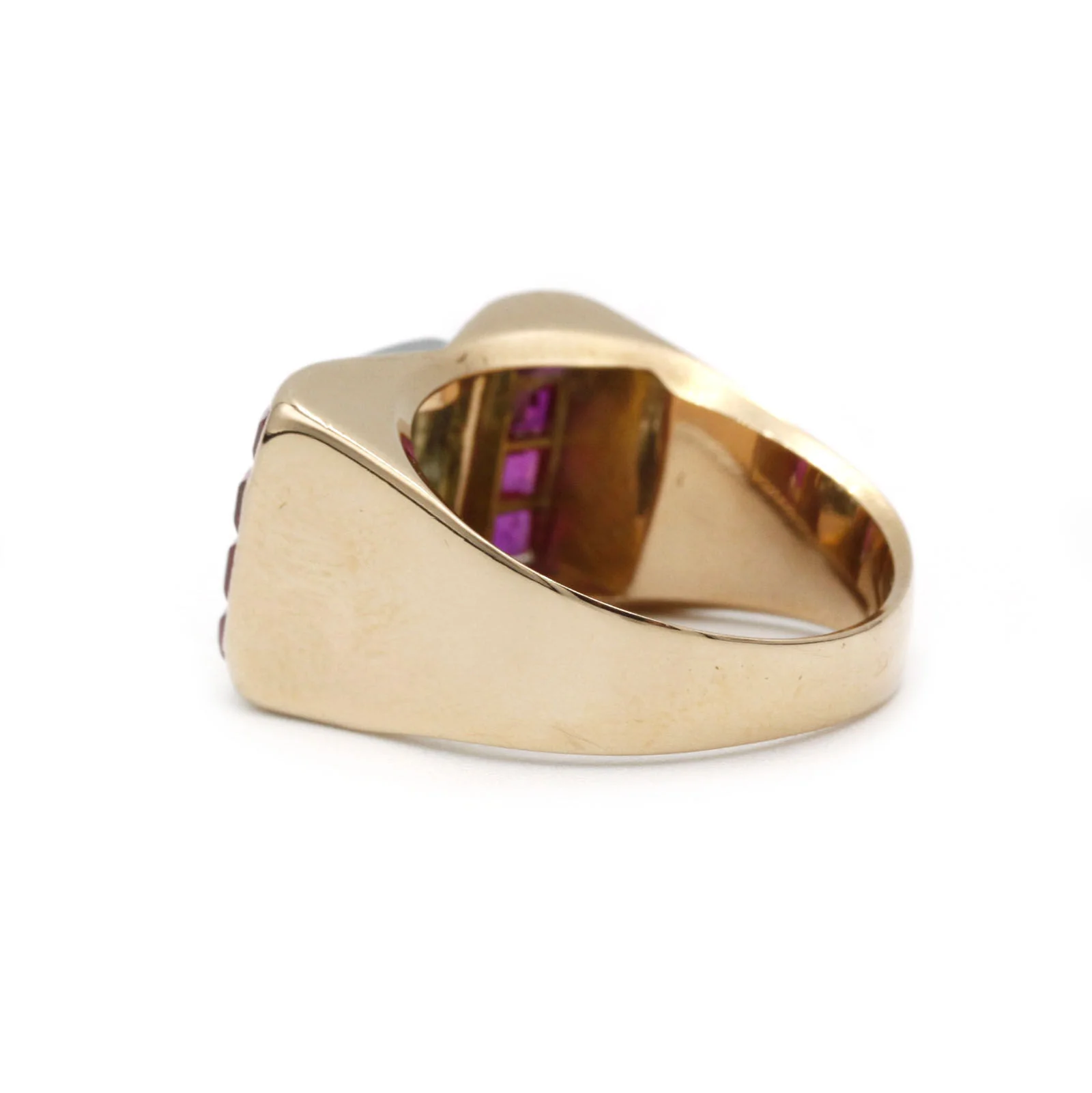 Bague TANK - Or, diamants et rubis - Image 5