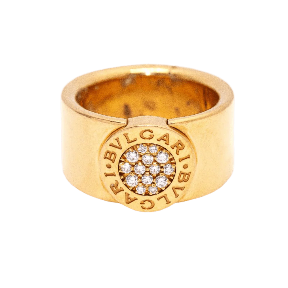 Bague BVLGARI "BVLGARI" en or rose et diamants