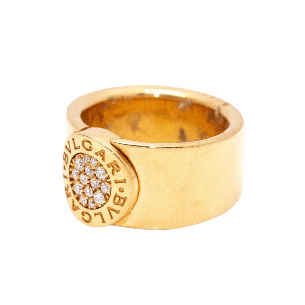 Bague BVLGARI "BVLGARI" en or rose et diamants - Image 3