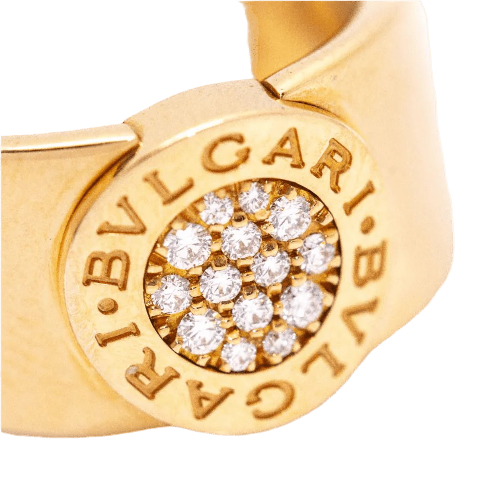Bague BVLGARI "BVLGARI" en or rose et diamants - Image 5