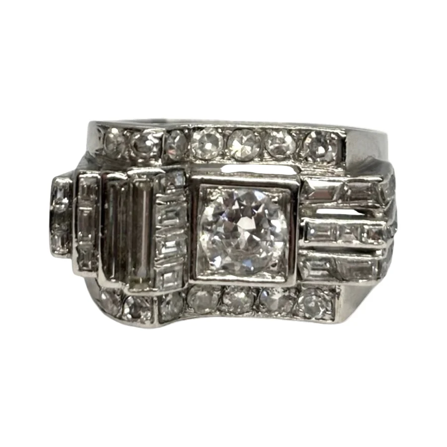 Bague Tank platine et diamants 2,11 ct