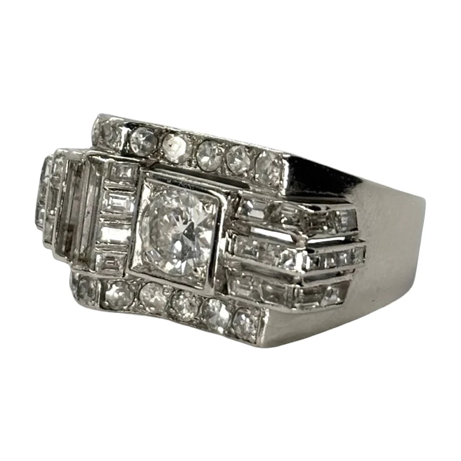 Bague Tank platine et diamants 2,11 ct - Image 3
