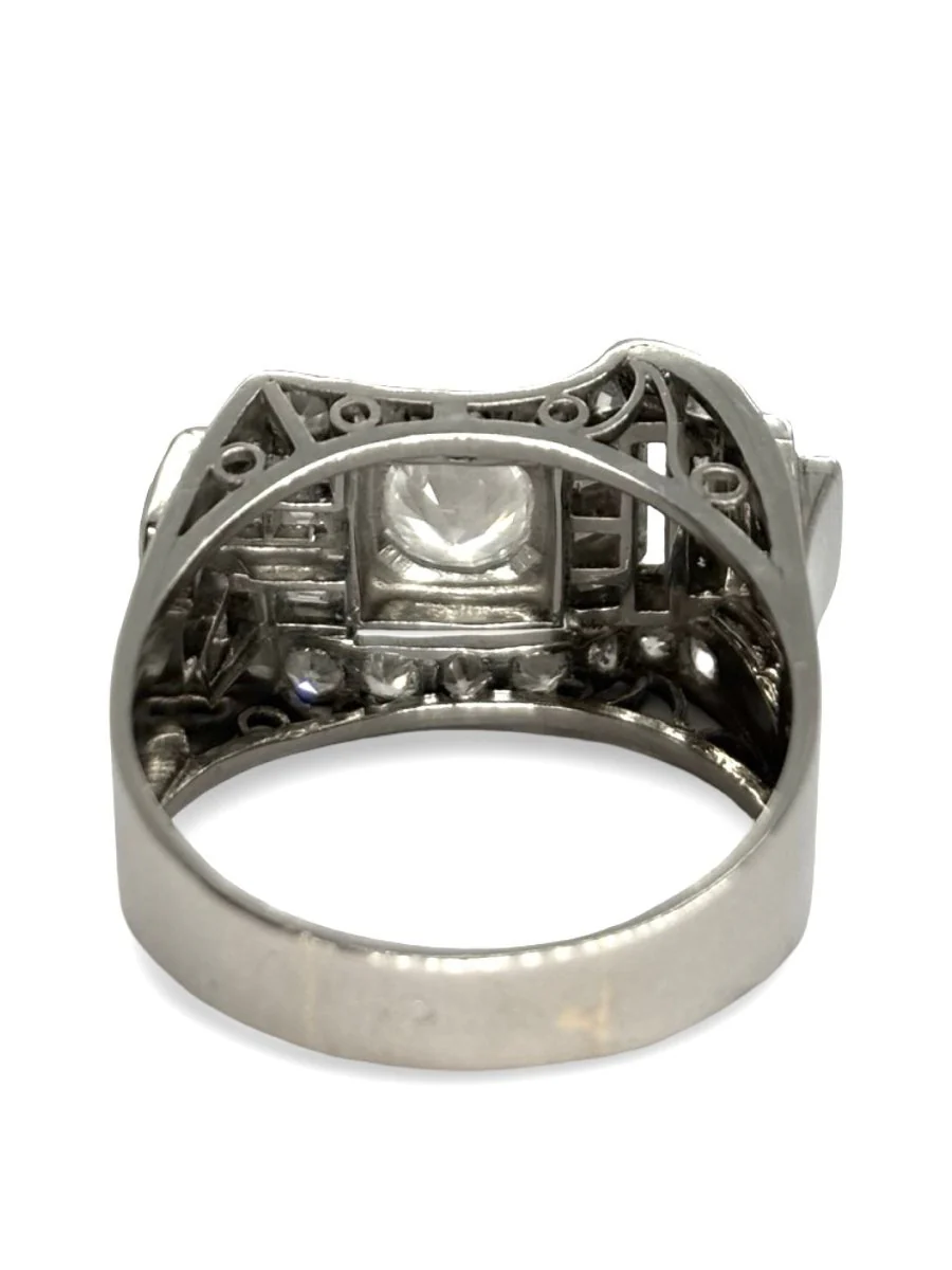 Bague Tank platine et diamants 2,11 ct - Image 5